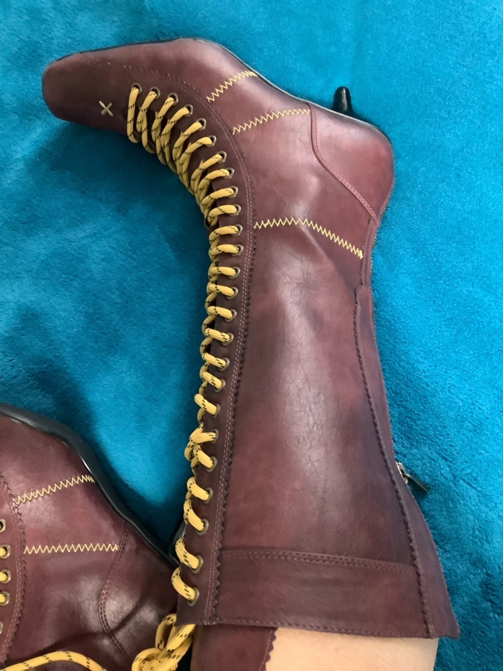 Jaded London Brooke Boxing Lace-Up Back Zip Boot - Picture 5 of 12